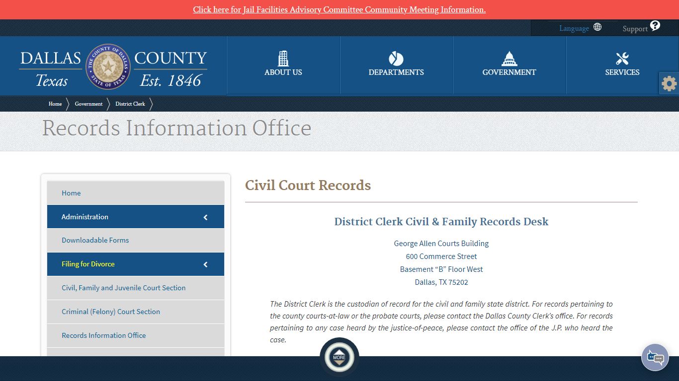 District Clerk | Civil Court Records - Dallas County